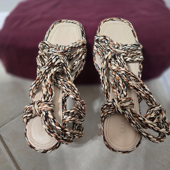 Ulla Johnson Uma Twisted Rope High Heel - Tierra Size US Womens 6 - Picture 5 of 5